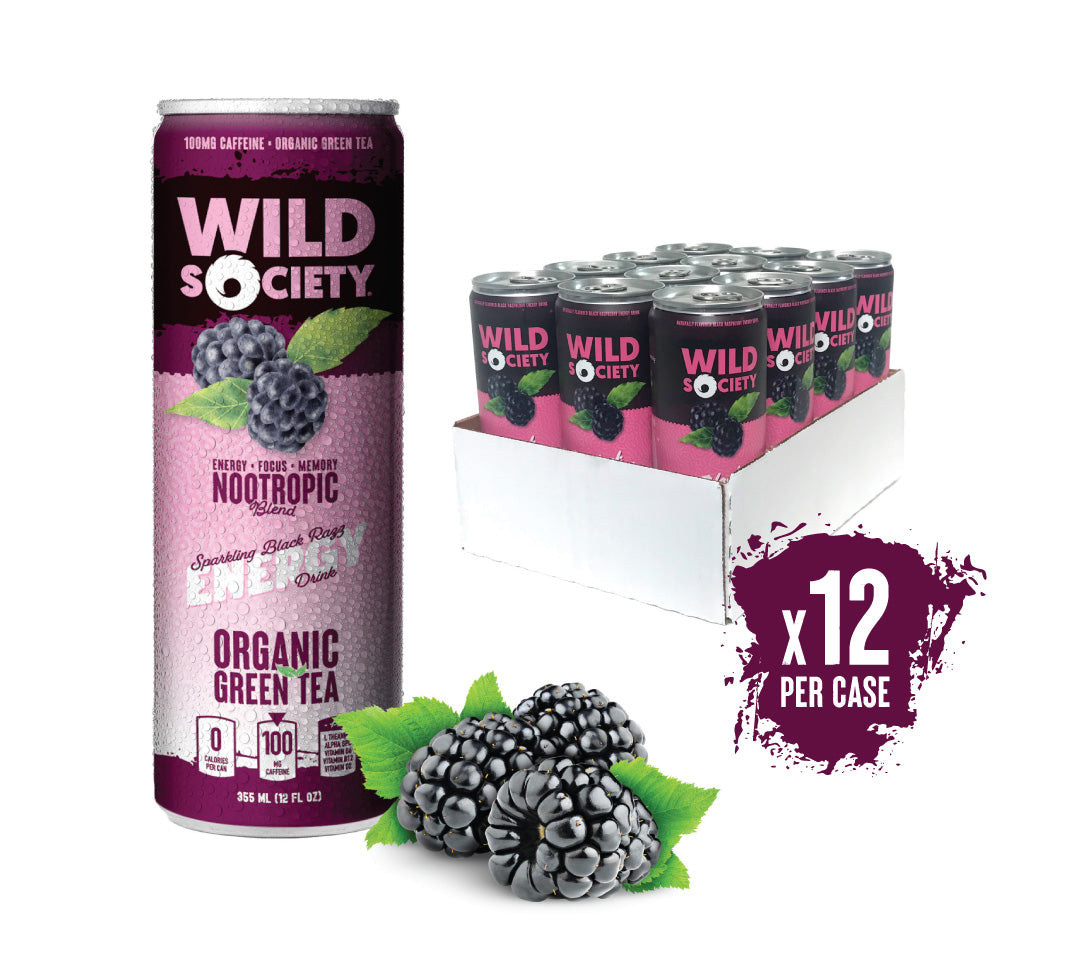 NATURAL ENERGY DRINKS - Black Raspberry - Wholesale Case